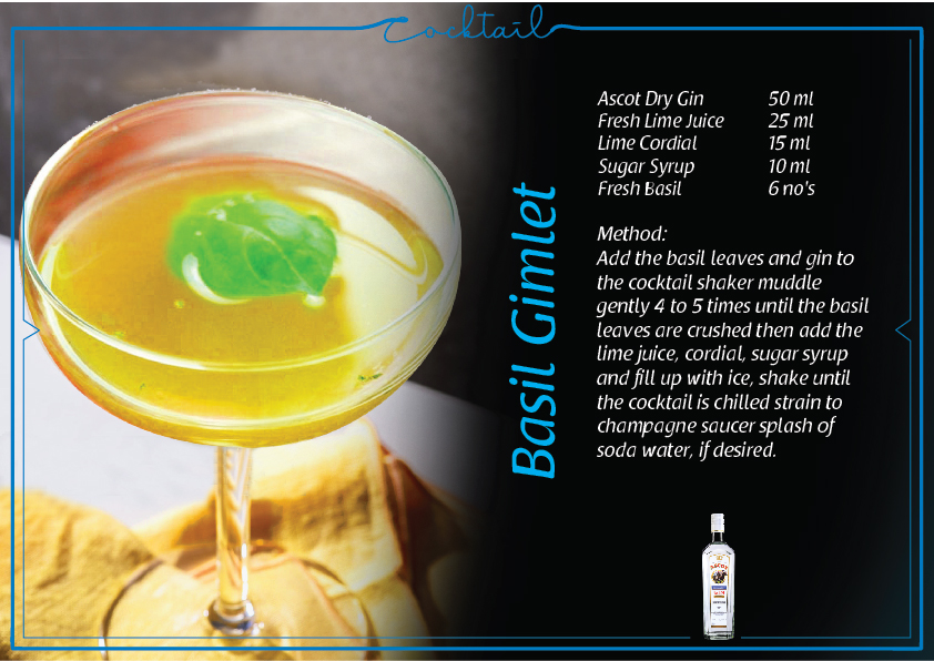 Basil Gimlet cocktail recipe