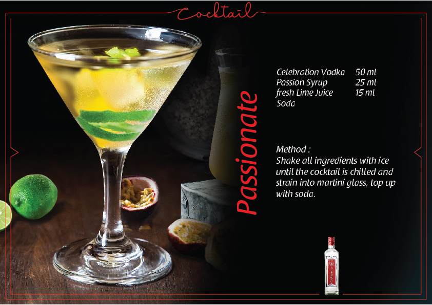 Passionate cocktail recipe