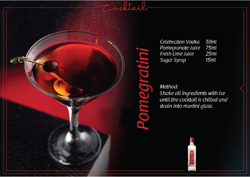 Pomegratini cocktail recipe